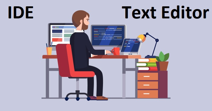 تفاوت Text Editor با IDE
